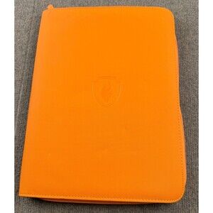 Fabmaker 360 Cards Pocket Binder 9 pocket Zipper Trading Card Holder Orange